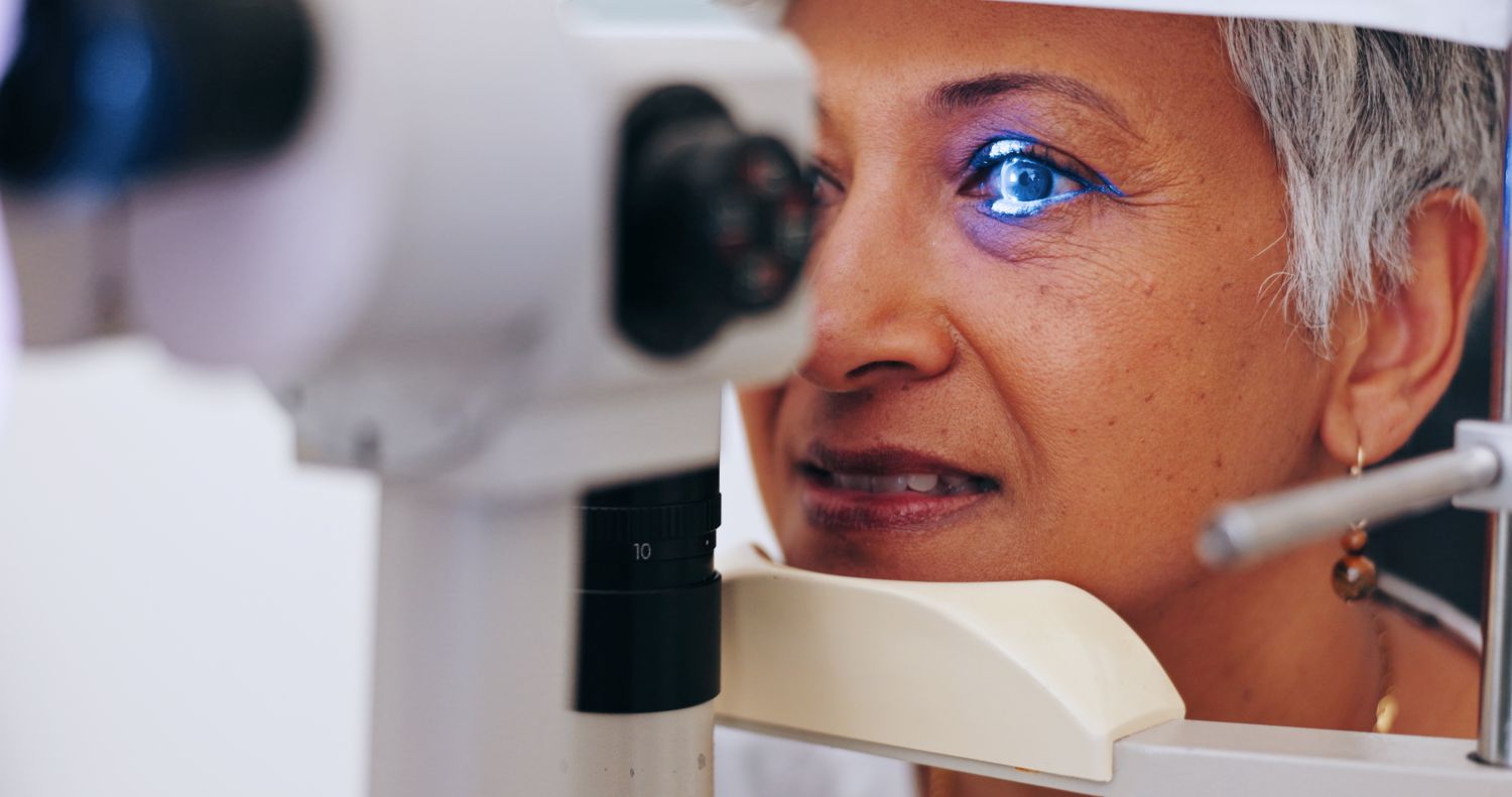 woman getting her eye tested
